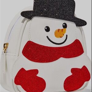Snowman Bath and Body Works cosmetic bag